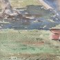 Rare 1970s Gene McLendon "Crabbing" Watercolor Art Painting Roswell, New Mexico