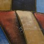 Original Ian Rystron Abstract Art Oil on Canvas Painting Framed Florida Artist
