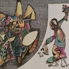 Hand signed & numbered Amram Ebgi 98/100 Dancer with Orchestra Judaica Art Print Hand signed & numbered Amram Ebgi 98/100 Dancer with Orchestra Judaica Art Print