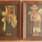 (2) Framed Phil Paradise (1905-1997) Maria & Tomas Framed Guatemala Art Painting