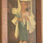 (2) Framed Phil Paradise (1905-1997) Maria & Tomas Framed Guatemala Art Painting