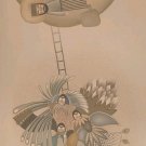 1970 Hand Signed DAVID SHARIR "JACOB'S DREAM" 36/150 Judaica Art Lithograph