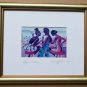 Signed WILLIAM R. CANTRELL Liquor Talking Framed Afro American Black Art Print