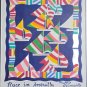 Hand Signed Michele Lavalette RACE IN ANGUILLA Lithograph Art Sailing Poster