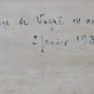 Rare 1987 Signed Daniel Village of Vogüé in Ardèche Painting After Gustav Klimt