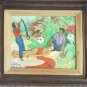 2002 Original LAFORTUNE FELIX Naif Folk Art Vodou Voodoo Haitian Oil Painting