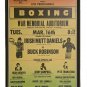 1982 Buck Robinson vs Irish Mutt Daniels Framed Boxing Poster War Auditorium