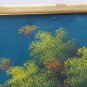 Vintage Signed Etienne Haitian Naif Art Caribbean Scenic Village Painting Haiti
