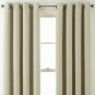 (1) JCPenney JCP Home Wallace SOFT PLATINUM BEIGE Blackout Grommet Curtain 50x95