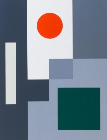 Signed Rudolf Jahns 1964/81 Variations on a Basic Theme 4A Serigraph Eda Print
