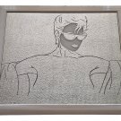 RARE COPY OF PATRICK NAGEL SUNGLASSES FRAMED MIRROR FLORIDA ARTIST MICHAEL MOKOS