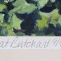 Signed Nancy Bowen Roses at Butchart Numbered 9/40 Large Framed Lithograph Print