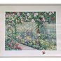 Signed Nancy Bowen Roses at Butchart Numbered 9/40 Large Framed Lithograph Print