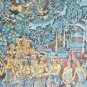 RARE SIGNED KT DELEK TEGALLALANO BALI BALINESE HINDU JAVANESE FOLK ART PAINTING