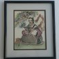 Rare 1982 Original Miriam Klubok Japanese Sensei Samurai Watercolor Art Painting