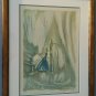 Hand Signed Joseph Kossonogi Signed Artist Proof Art Print Musical Duet Israeli