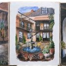 (3) Vintage Signed Murphy Paintings New Orleans LA Courtyards French Quarter Art