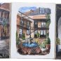 (3) Vintage Signed Murphy Paintings New Orleans LA Courtyards French Quarter Art