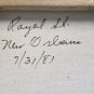 (3) Vintage Signed Murphy Paintings New Orleans LA Courtyards French Quarter Art