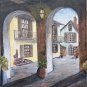 (3) Vintage Signed Murphy Paintings New Orleans LA Courtyards French Quarter Art