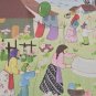 Signed Tomie DePaola 1934-2020 Original Watercolor & Ink Folk Art Painting