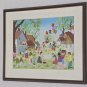 Signed Tomie DePaola 1934-2020 Original Watercolor & Ink Folk Art Painting