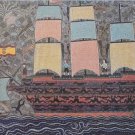 Manuel Mendive Hoyo Barco Negrero Slave Ship Cuban Contemporary Art Serigraph