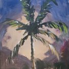 Signed & Original Dale Henry PAINTMAN Tropical Palm Tree Scenic Painting FLORIDA