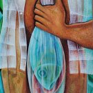 2013 Javier Martinez - Fisherman - Acrylic Latino Art Painting - JaviMart