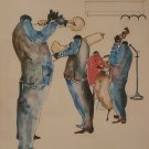 Rare Signed & Numbered LEO MEIERSDOR 28/45 Jazz Players New Orleans Art Print Rare Signed & Numbered LEO MEIERSDOR 28/45 Jazz Players New Orleans Art Print