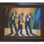 M. HAROLD African American Jazz Band Music Players Painting BLACK MEMORABILIA