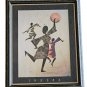 VINTAGE RARE HALESSIE - INKERA- FRAMED BLACK ART AFROCENTRIC POSTER PRINT