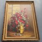Rare 1974 Iolanda Rizzo Prag "Flower in Vase" Large Still Life Art Painting