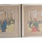 (2) Jack Amoroso Vintage Caribbean Island Beach Mid-Century Art Serigraph Prints