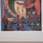 Signed Amram Ebgi 356/950 SHABBOT CANDLES Judaica Art COA INTAGLIO & LITHO Print