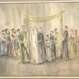 Signed Joseph Kossonogi - Jewish Wedding - 51/200 Lithograph Judaica Art Print
