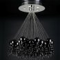 BRAND NEW Dolce Collection 5 Light Black Glass Chandelier 96949 PLC Lighting