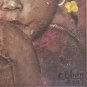 An Original Painting by Carel Blain Portrait of a Girl Haitian Contemporary Art