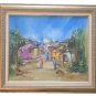 1995 Cupidon Rodrigue Haitian Countryside Landscape Painting Contemporary Art