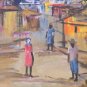 1995 Cupidon Rodrigue Haitian Countryside Landscape Painting Contemporary Art