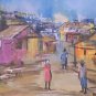 1995 Cupidon Rodrigue Haitian Countryside Landscape Painting Contemporary Art