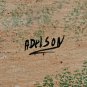 Signed Adelson Women in the Countryside Haitian Naif Folk Art Painting Haiti
