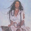 Framed & Signed Penni Anne Cross 291/475 Half Breed I Lithograph Art Print COA Framed & Signed Penni Anne Cross 291/475 Half Breed I Lithograph Art Print COA