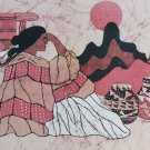 Signed Goldfarb Ltd Ed 393/650 Native American Indian Woman Lithograph Art Print Signed Goldfarb Ltd Ed 393/650 Native American Indian Woman Lithograph Art Print
