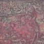 1980s Signed Miguel Cubiles RED COW Mixed Media on Paper CUBAN Listed  Artist
