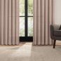 (1) Fieldcrest Luxury Alden Linen Light-Filtering Curtain 50x84 JCPENNEY