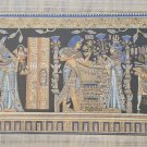 Large Framed The Golden Marriage of King Tutankhamun Egypt Papyrus Art Painting