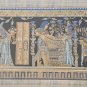 Large Framed The Golden Marriage of King Tutankhamun Egypt Papyrus Art Painting