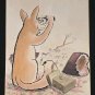 Rare R. Horwitz FOX HUNT Cartoon Comic Illustration Ink & Watercolor Art