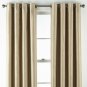 NEW (1) JCPenney JCP Home Malone Traditional Tan Blackout Grommet Curtain 50x84
